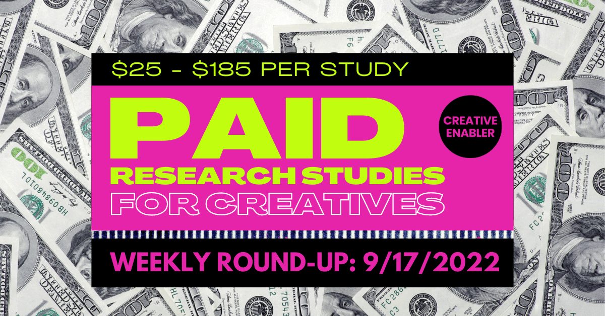 Paid Research Studies For Artists, Crafters, and Creatives